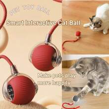 Auto - Rolling Interactive Cat Chase Ball Toy – Durable Indoor Solution For Bored Kittens & Adult Cats, Smart Speedy Tail Design To Simulate Prey Movement, Perfect For Active Play & Stress Relief