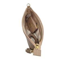 Women's Leather Crossbody Bag With Adjustable Strap, Pompom, Internal Pocket, Ready For Delivery + Free Gift - 淺粉色 - 查看 6