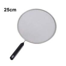 2PCS 25cm & 29cm Mesh Metal Wired Splatter Guard Anti-Splash Cover Screen Pan Pots - Silver - View 10
