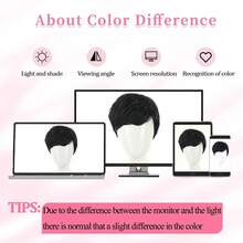 [Stylish Pixie Cut Wig] Natural Black Short Body Wave Pixie Cut Wig For Women High-Temperature Synthetic Fiber Comfortable Rose Net Cap Versatile & Stylish Layered Design - Black - View 6