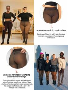 Der neue Stil 2025 der thermisch gefütterten, transparenten Strumpfhose mit Schritt-Schlitz eignet sich für wärmende, hautnahe Strumpfhosen. Das Design mit 3 Standardgrößen und 3 Übergrößen ist für verschiedene Körpertypen geeignet. Um einen besseren Farbabgleich zu erreichen, haben wir 5 hautfarbene Töne entwickelt. Es gibt immer eine Farbe, die besser aussieht. - Schwarz - Übersicht 9