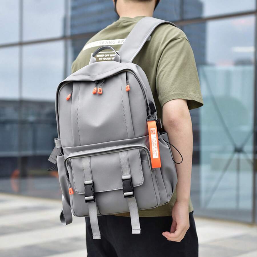 Men Functional Backpacks - Grey - View 1