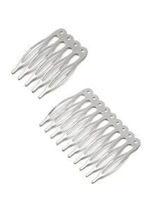 10 piezas Peinetas de metal de estilo chino, suministros para hacer joyas con elementos tradicionales chinos, peinetas para el cabello, accesorios para el cabello, artículos escolares