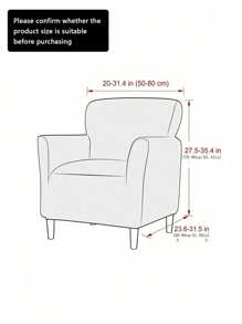 1 pieza, Funda elástica en forma de T con diseño abstracto de cuadrícula, Funda para sofá individual pequeño, Artículos para el hogar, Funda para sofá para todo el año, Juego completo, Funda para sofá, Funda antipolvo, Adecuada para dormitorios y estudios, Perfecta para uso en Navidad