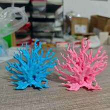 1/2 piezas Decoración de coral de PVC realista, árbol de coral simulado, paisaje de acuario, decoración de planta oceánica para fiestas, adecuado para pecera y sala de estar (disponible en tamaño pequeño, mediano y grande)
