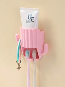 1件家用浴室牙刷牙膏架收纳架电动牙刷收纳盒套装情侣免钻牙刷座返校 - 彩色 - 查看 18