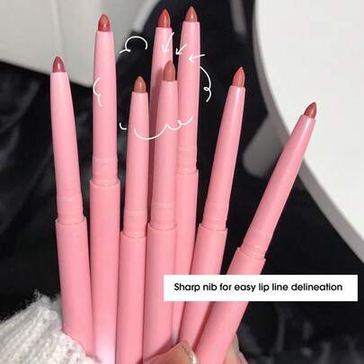 Gege Bear Velvet Matte Lip Liner Pencil - Waterproof Multi-Use Lipstick, Transfer Proof Long Lasting Color, Easy Outline & Fill, Non Drying