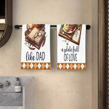 2/4/6/48 piezas Toallas de cocina suaves con patrón vintage de ensalada y libro, multiusos, de secado rápido, aptas para cocina, celebraciones, bodas, decoración y talla grande