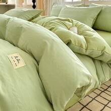 Dormitory Bedding - Verde a cuadros tipo gofre - Ver 6