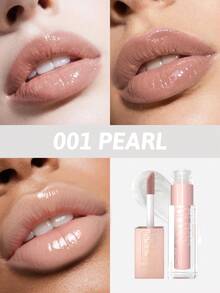 Maybelline 美寶琳豐唇唇彩 + 玻尿酸唇彩，005 花瓣色，高光澤豐唇效果，增強唇部豐盈感，持久光澤，長效保濕，提升唇形，強效光澤，長效保濕 - 001 PEARL - 查看 2