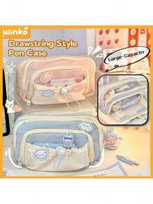 Bolsa Estudantil De Alta Capacidade Multifuncional Para Papelaria Nova Lápis Yoble.Loja - Preto - Visão 2