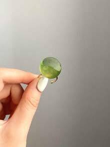 1 pieza Anillo abierto de acero inoxidable de resina clara de estilo minimalista elegante y artístico, adecuado para el uso diario, la calle, el festival de música, la fiesta o la ropa de noche - Multicolor - Ver 30