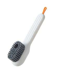 1pc Multi-Function Cleaning Brush With Liquid Dispenser, Home Use Pressure Activated Shoe Cleaning Brush, Soft Bristle Clothing Cleaning Brush