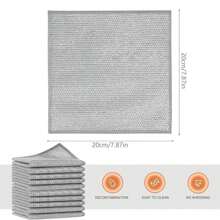 10 pezzi di panno magico per pulizia bifacciale e rinforzato con filo metallico, straccio per pulizia in cucina, piatti e pentole, asciugamani per pulizia, strumenti per la pulizia