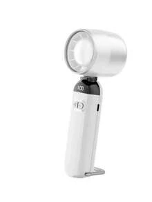 1pc Unisex USB Rechargeable Mini Handheld Fan With LED Display Screen And Keychain, Portable For Gift, Outdoor, Travel, Beach, Sport, Home, Office, Household Use - 彩色 - 查看 13