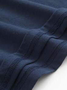 Double-Sided Printed Men's Cotton T-Shirt - Never Killed A Mountain Lion But I've Choked A Cougar Bold Statement Design, Perfect For Outdoorsy And Adventurous Souls,  Graphic Tee For Casual Wear, Ideal Gift For Him, Cool And Unique Fashion Top With High Visibility And Comfort - 藏蓝色 - 查看 3