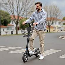 Front Bike Basket, Electric Scooter Basket With Fixed Bracket - Max Bearing 20 Lbs, Construct From Solid Steel, Kids Bike Basket/Adult Bicycle Basket/Knee Electric Scooter Accessories - 9.7*8.5*7.1 In - View 9