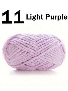 1/2 piezas de hilo de terciopelo suave, 50g/pieza, 60m/pieza, hilo grueso de punto medio hecho a mano DIY, hilo Popsicle, hilo de poliéster grueso y suave, adecuado para manualidades DIY, adecuado para tejer y ganchillo de bufandas, sombreros, zapatos, bolsos, cojines, muñecas, mantas, pantuflas