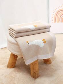 Gestrickte Baby-Decke, süßer Cartoon-Gänserich-Jacquard Baby-Einwickeldecke, Neugeborenen-Kinderwagen-Wickeldecke