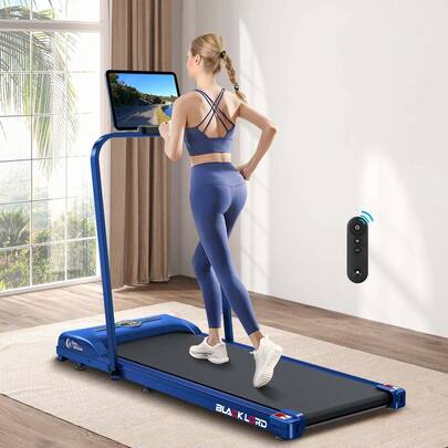 BLACK LORD Smart Walking Pad, 2-i-1 löpband för under skrivbordet för hemmakontor, bärbar joggingmaskin med app och fjärrkontroll, träningsdataregistrering