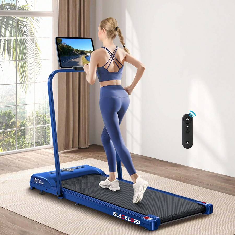 BLACK LORD Smart Walking Pad, 2 In 1 Under Desk Treadmill For Home Office, Portable Walking Jogging Machine With App And Remote Control, Fitness Data Recording - 查看 1