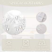 1Pc Christmas Gifts Pattern Polyester Tablecloth, Rectangle/Square Waterproof Table Cover, Waterproof Stain Wrinkle Free, Indoor And Outdoor Table Cover, For Home Bedroom Bathroom Kitchen And Dining Decoration, Perfect For Christmas Holiday Festival Decor Party Supply