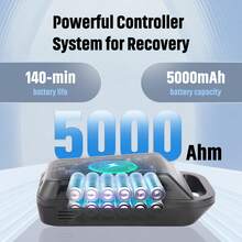 Air Compression Recovery System, Cordless Full Leg Massager With Dynamic Pressure, Reduces Muscle Pain And Improves Circulation, Fast Recovery For Athletes,Gifts For Elders And Loved Ones - 黑色 - 查看 5