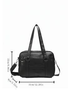 Geantă de umăr drăguță de înaltă calitate, stil universitar