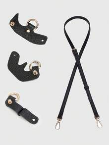 钱包带手提包斜挎可调节肩带转换包带及配件可自由更换搭配 - 黑色 - 查看 2