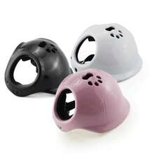 Cascos para mascotas perros con agujeros para las orejas, casco de seguridad ajustable para motocicleta de mascotas, casco de locomotora para mascotas, accesorios elegantes para perros