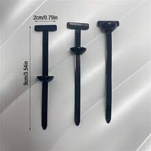 100pcs Heavy Duty Self-Locking Nylon Cable Ties With Black Plastic Buckle Heads - High Strength UV Resistant Fasteners, Suitable For Automotive, Home, Office And Outdoor Use - Multipurpose Organizing Tool - Multi-color-multi-function Cable Ties - View 3