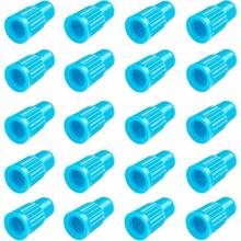 Blue Presta Valve Stem Caps Plastic Bike Tire Caps Air Dust Stem Covers Used On Presta Frenc Valves  Bicycle MTB Mountain  Bike 20 Pack - 藍色 - 查看 1