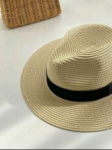 1顶可折叠轻便透气防紫外线宽檐夏季遮阳帽，旅行必备，可折叠防紫外线 - 咖啡棕 - 查看 10