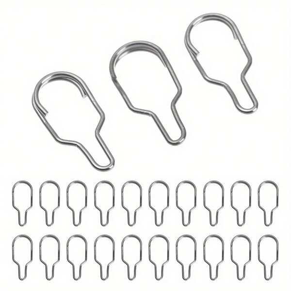 50pcs These Pin Buckle Accessories, With Their Unique Gourd - Shaped Design, Provide A Secure And Reliable Connection For Your Fishing Gear. They Can Firmly Fix Various Fishing Components, Such As Hooks, Lines, And Bait Bags, Ensuring That Your Setup Stays Intact During Fishing. Whether You're Fishing For Carp Or Other Species, You Can Trust These Accessories To Keep Your Gear Connected