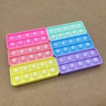 6 Peças Brinquedos de Bolha de Quadro Decimal, Manipulativo de Contagem para Ensino Fundamental, Brinquedo Educativo de Aprendizagem de Matemática, Presentes de Halloween, Natal e Aniversário para Crianças a Partir de 3 Anos