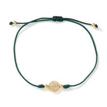 SHINUS BOHO 1pc Vintage Style Metal Virgin Mary Pendant Braided Bracelet Set, Religious Blessing Jewelry For Women