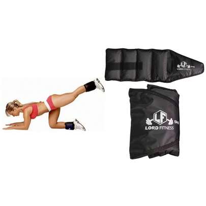 01 Par de Caneleira 5kg MOB + LORD FITNESS Peso Tornozeleira Anilha Perna Musculação Crossfit Academia