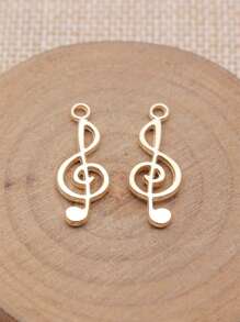 20 piezas de 26x10mm (1,02x0,39 pulgadas) Dijes de nota musical treble para bricolaje, dijes para mujer para hacer joyería