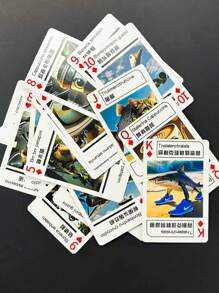 54 张 Brainrot 异国怪人趣味风格扑克牌，配有 Tung Tung Sahur、Tralalero Tralala 和 Schimpansinni Bananini 扑克 - 古怪的插图，耐用纸板，适合家庭游戏、同学聚会和派对娱乐，家庭纸牌游戏，俏皮的卡片设计，坚固的卡片材料，团体活动，幽默的插图，持久的材料，社交聚会