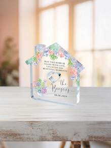 Custom New Home Gifts, New Home Decorations, Housewarming Gifts, Personalization, New Home Acrylic Plaque, Our First Home, Homeowner Gifts, Home Decor 3.9" X 3.9"