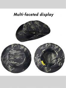 Boonie Hat Balaclava Hat Suit Foldable Soft Hat Fishing Cap Breathable Fisherman Outdoor Hunting Fishing Wide Hat - A - View 7