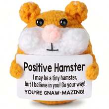 1pc Bees, Eggs, Raccoons, Frogs, Hamsters, Potatoes, Hand-Woven Plush Doll Ornaments With Positive Energy Can Be Given As Small Gifts To Friends And Family. Lovely Knitted Toy Ornaments Are Very Suitable For The Living Room And Desk At Home