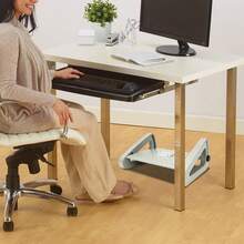 Triangle Adjustable Footstool, Foot Pedal With Massage Surface, Multifunctional Table Foot Pedal, 16.5 * 12.2 * 7.5 Inches - Grey - View 5