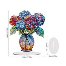 2D DIY Diamond Painting Kit - Acrylic Multicolor Vase Decor, Artistic & Asymmetrical Shaped Diamonds, Suitable For Office Desk Decoration And Surprise Gift - Multicolor - View 8