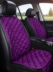 2 件毛绒方形靠背座垫，温暖厚实，防寒，舒适耐用，适用于汽车、轿车、SUV - 均碼 - 查看 4