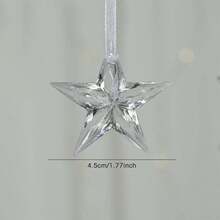 12pcs/6pcs/4pcs/3pcs/2pcs/-Christmas Tree Decoration Crystal Pendant Christmas Ornament - Hanging Acrylic Snowflake And Icicle Christmas Deer Pentagram Angel Ornament With Pendant Christmas Tree New Year's Party Decoration Supplies St. Patrick's Day Easter Valentine's Day Home Decor Christmas Decorations Room Decor Winter - Multicolor - View 16