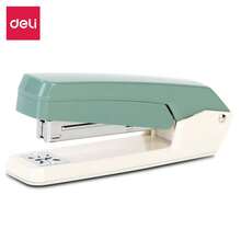Deli Blue Stapler, Steel Core With ABS Housing, Compact Size, 50-Staple Capacity For School & Office
