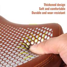 1 件超大自行车座垫，柔软弹性减震替换鞍座，适用于山地/公路/通勤自行车，黑色/棕色宽厚人体工学自行车座椅，防水电动自行车/折叠自行车座垫，舒适骑行必备