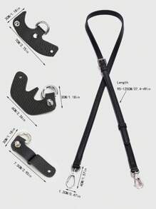 钱包带手提包斜挎可调节肩带转换包带及配件可自由更换搭配 - 黑色 - 查看 10