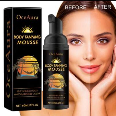 Body Tanning Foam, Helps Dark Natural Wheat Skin To Dry, Summer Use, Long-Lasting Effect Suitable For All Skin Types, Summer Skin Care, Tanning + Tanning